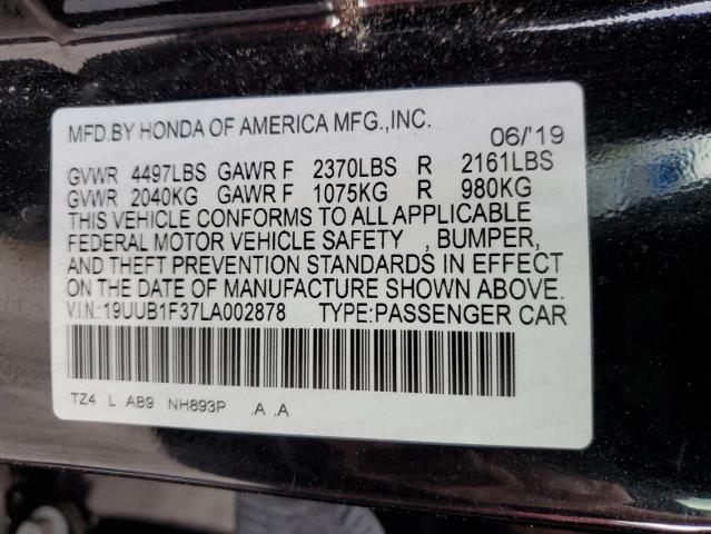 19UUB1F37LA002878 Acura TLX
