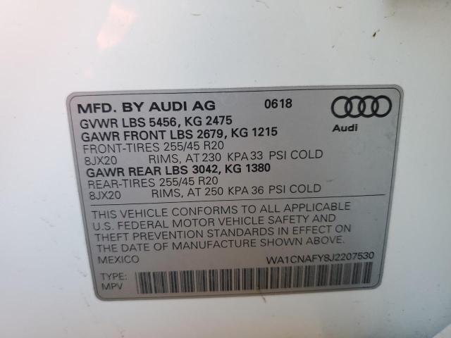 WA1CNAFY8J2207530 Audi Q5 Prestige