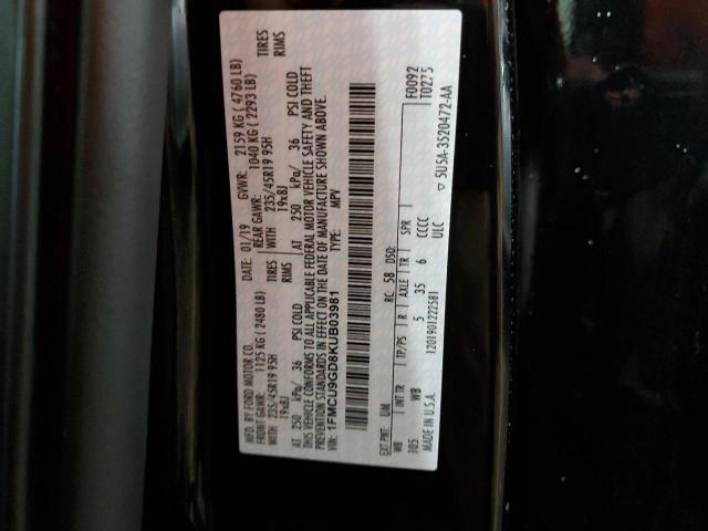 1FMCU9GD8KUB03981 Ford ESCAPE SE