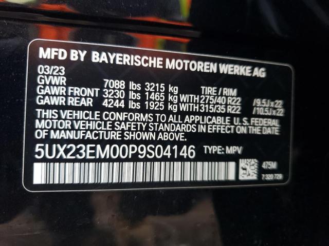 5UX23EM00P9S04146 BMW X7 Xdrive40i