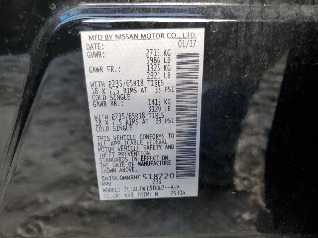 5N1DL0MN8HC518720 Infiniti QX60