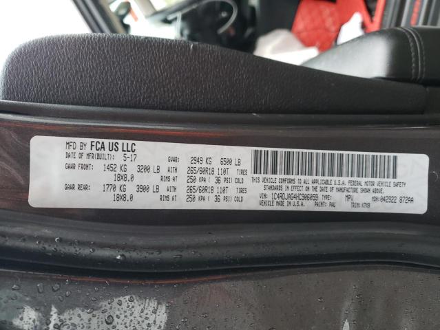 1C4RDJAG4HC906059 Dodge Durango Sxt