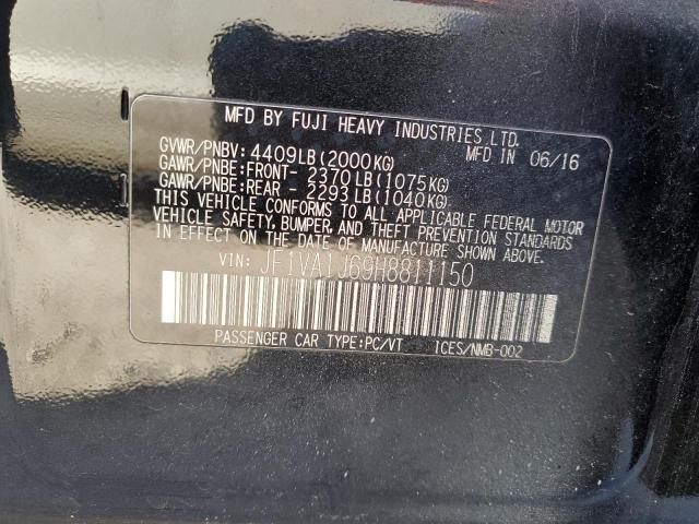 JF1VA1J69H8811150 Subaru Wrx Limited