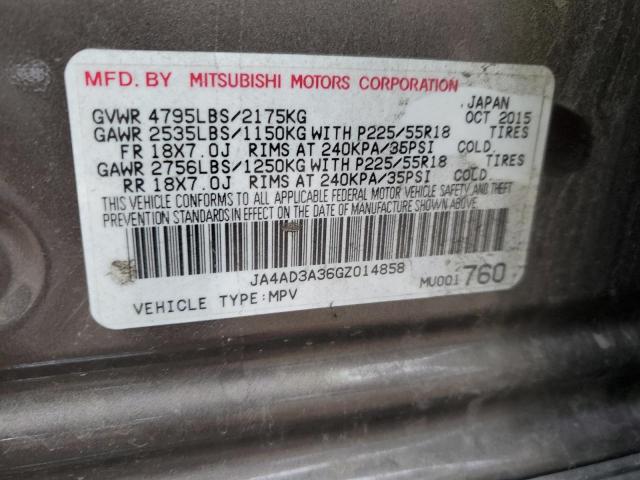 JA4AD3A36GZ014858 Mitsubishi Outlander Se