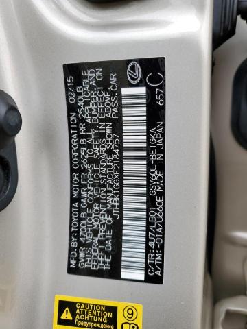JTHBK1GGXF2184757 Lexus ES 350