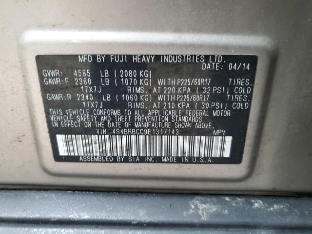 4S4BRBCC9E1317143 Subaru Outback 2.5i Premium