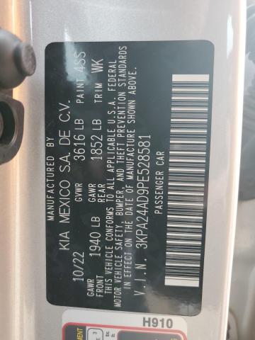 3KPA24AD9PE528581 KIA RIO LX