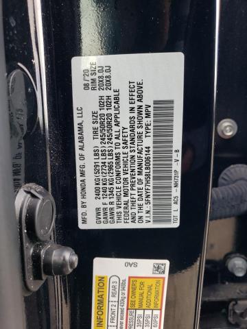 5FNYF7H58LB006144 Honda Passport Exl