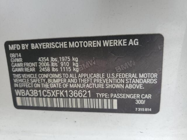 WBA3B1C5XFK136621 BMW 320 I