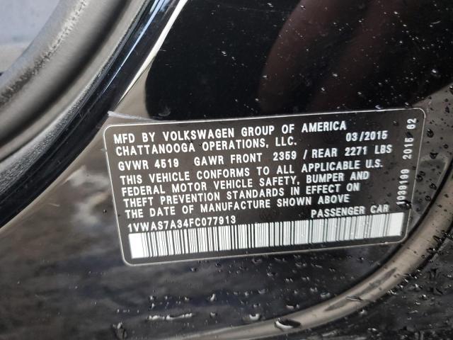 1VWAS7A34FC077913 Volkswagen PASSAT S