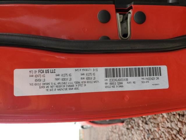 2C3CDXGJXGH310188 Dodge Charger R/t Scat Pack