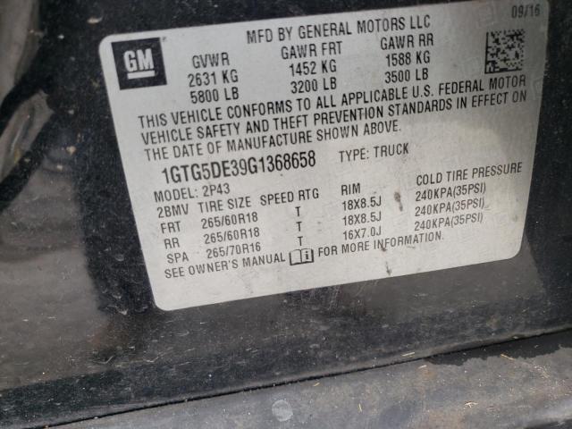1GTG5DE39G1368658 GMC CANYON SLT