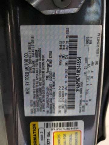 3FA6P0G74JR244654 Ford FUSION S