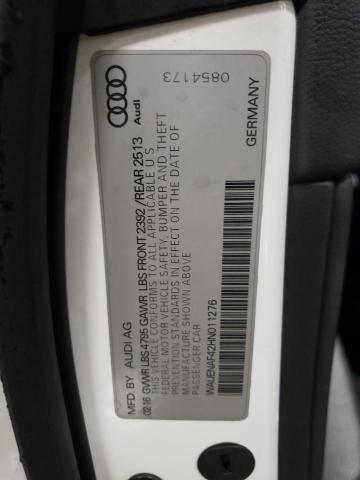 WAUENAF42HN011276 Audi A4 Premium Plus