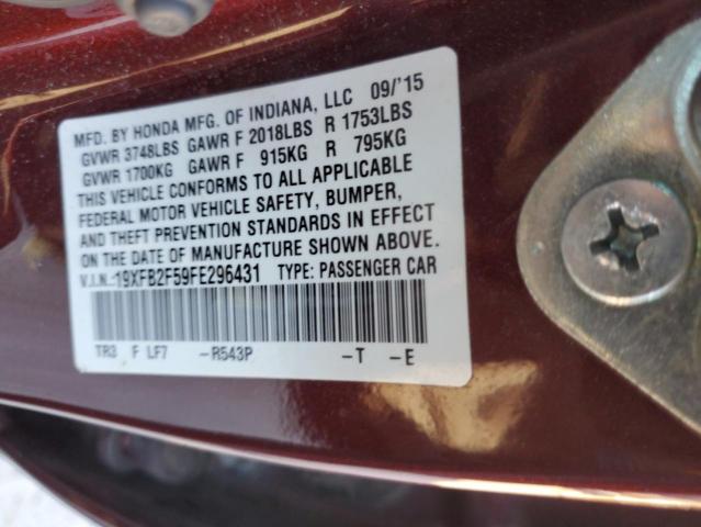19XFB2F59FE296431 Honda Civic Lx
