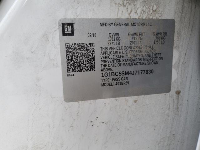 1G1BC5SM4J7177830 Chevrolet CRUZE LS