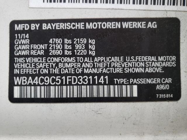 WBA4C9C51FD331141 BMW 428 Xi Gran Coupe Sulev