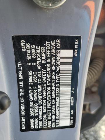 SHHFK7H64KU223313 Honda CIVIC EX
