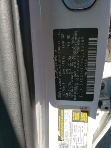 5XXGT4L3XKG310449 KIA Optima Lx