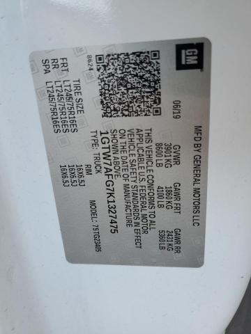 1GTW7AFG7K1327475 GMC Savana G2500