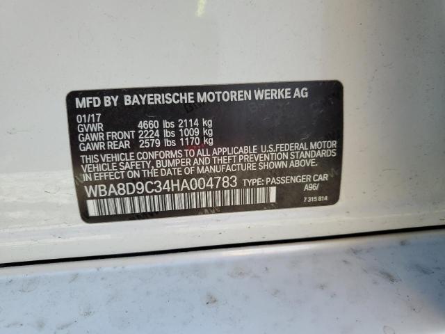 WBA8D9C34HA004783 BMW 330 XI