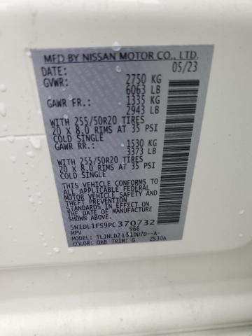 5N1DL1FS9PC370732 Infiniti QX60 LUXE