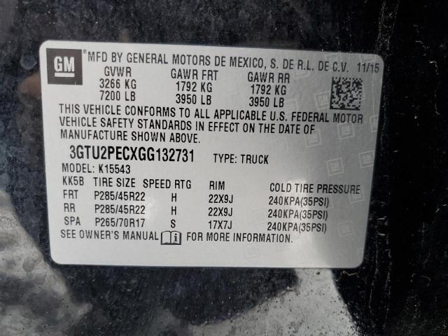 3GTU2PECXGG132731 GMC Sierra K1500 Denali