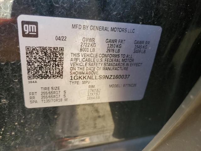 1GKKNLLS9NZ160037 GMC Acadia At4