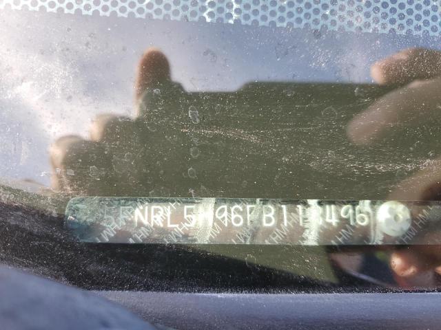 5FNRL5H96FB118496 Honda Odyssey Touring
