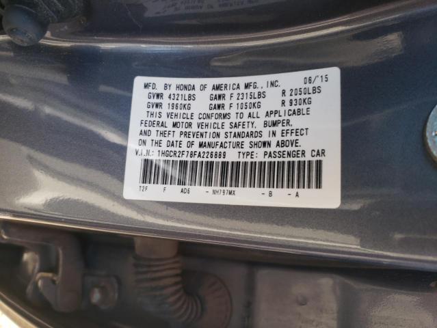 1HGCR2F78FA226889 Honda ACCORD EX