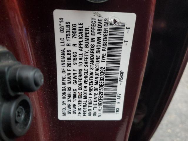 19XFB2F50EE023392 Honda Civic Lx