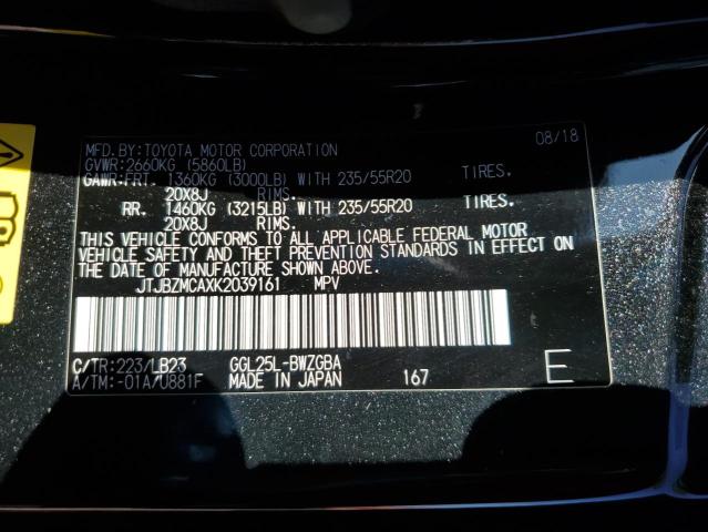 JTJBZMCAXK2039161 Lexus Rx 350 Base