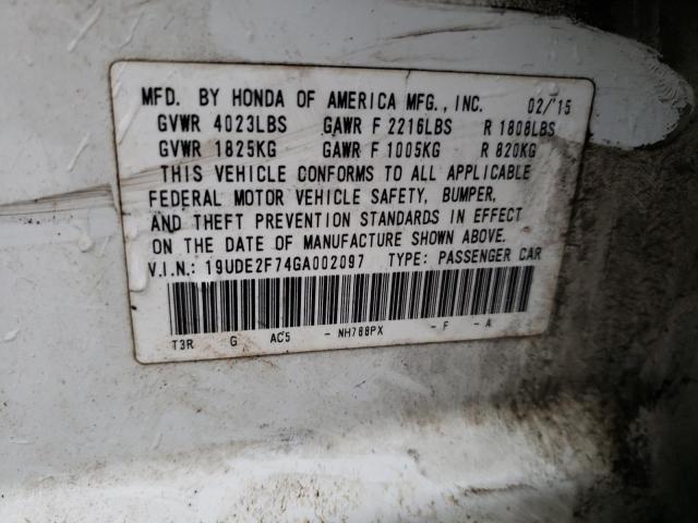 19UDE2F74GA002097 Acura Ilx Premium