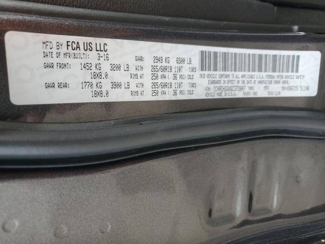 1C4RDHDGXGC373847 Dodge DURANGO LIMITED