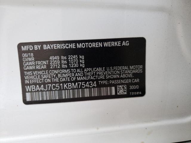 WBA4J7C51KBM75434 BMW 440xi Gran Coupe