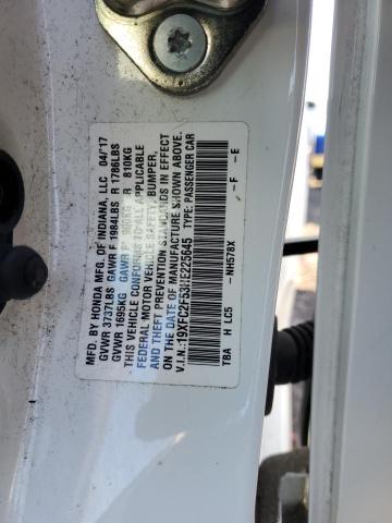 19XFC2F53HE225645 Honda Civic Lx