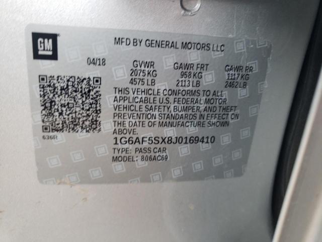 1G6AF5SX8J0169410 Cadillac ATS LUXURY