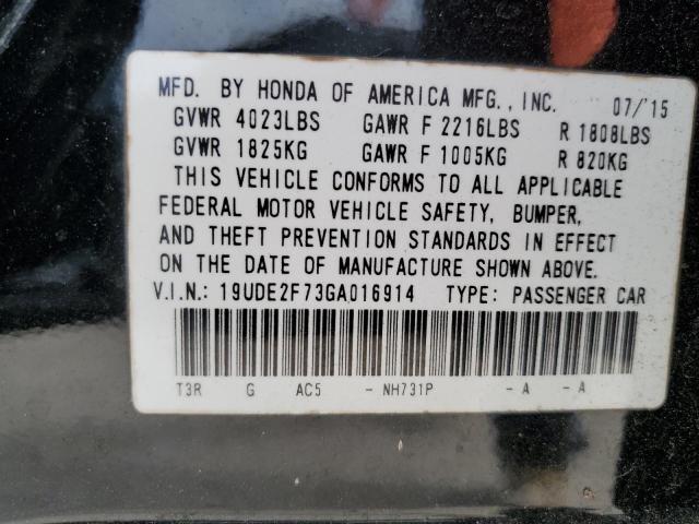19UDE2F73GA016914 Acura Ilx Premium