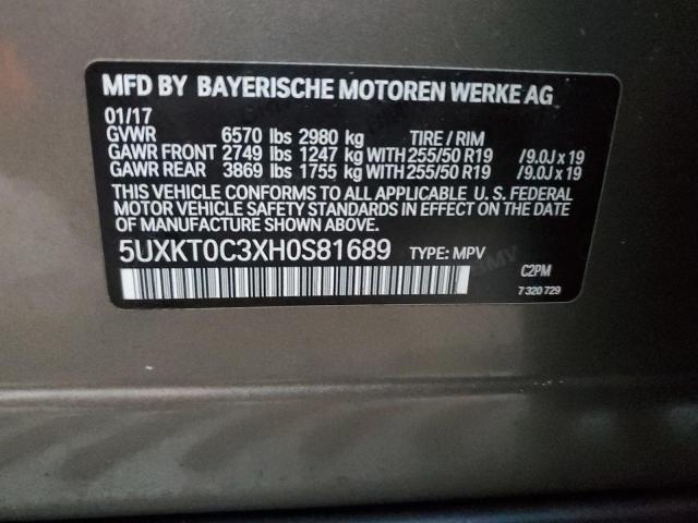 5UXKT0C3XH0S81689 BMW X5 Xdr40e