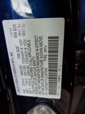 5J8TB3H71JL007552 Acura Rdx Advance