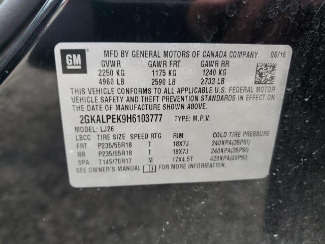 2GKALPEK9H6103777 GMC Terrain Slt