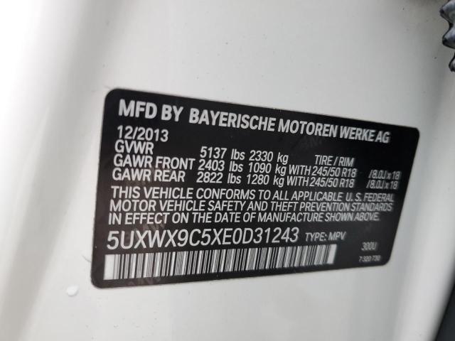 5UXWX9C5XE0D31243 BMW X3 Xdrive28i