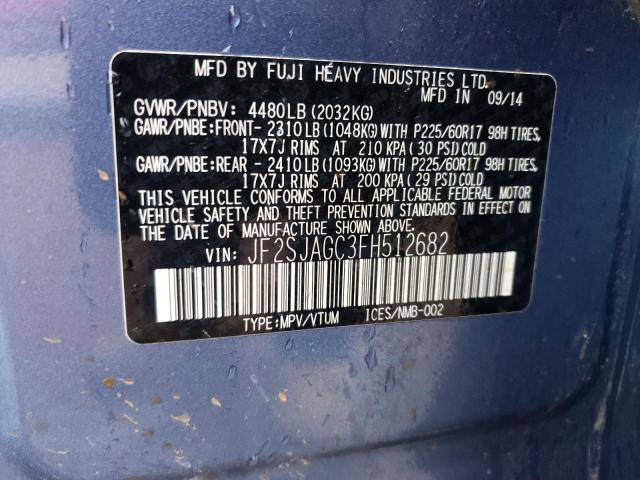 JF2SJAGC3FH512682 Subaru Forester 2.5i Premium