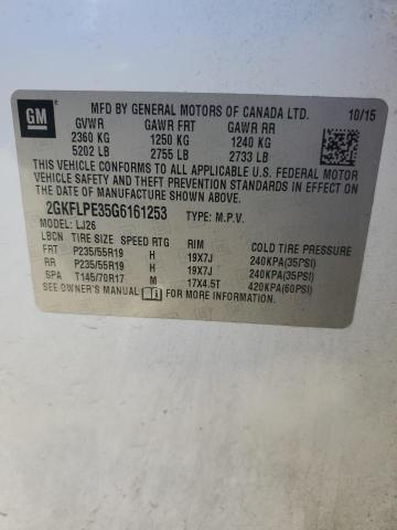 2GKFLPE35G6161253 GMC Terrain Slt