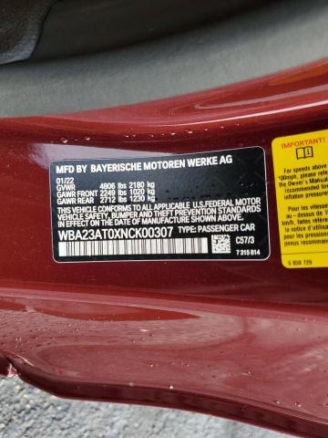 WBA23AT0XNCK00307 BMW 430I