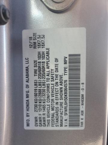 5FNRL6H50KB064576 Honda ODYSSEY EX