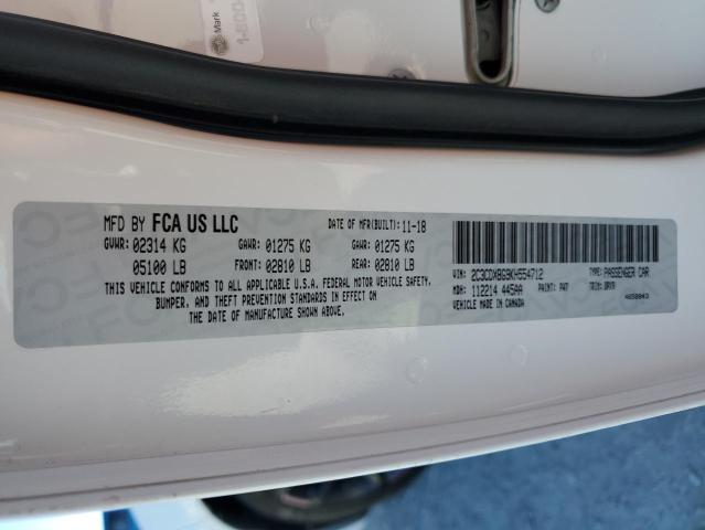 2C3CDXBG9KH554712 Dodge Charger Sxt
