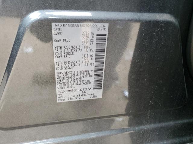 5N1DL0MM6KC503759 Infiniti QX60 LUXE