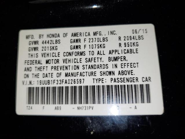 19UUB1F33FA026597 Acura TLX