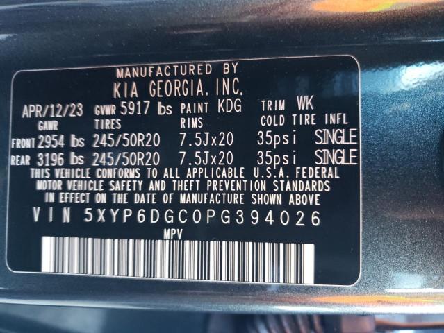 5XYP6DGC0PG394026 KIA Telluride S